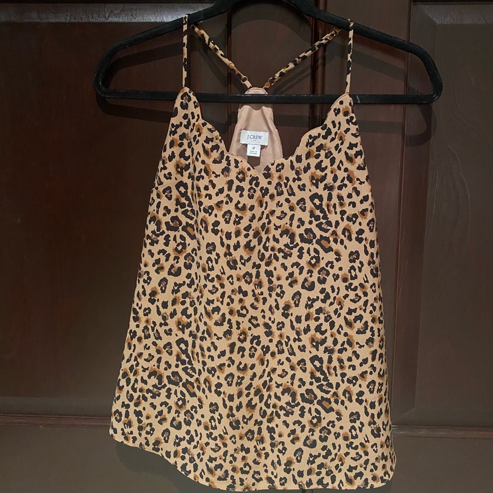 j crew scalloped tank top